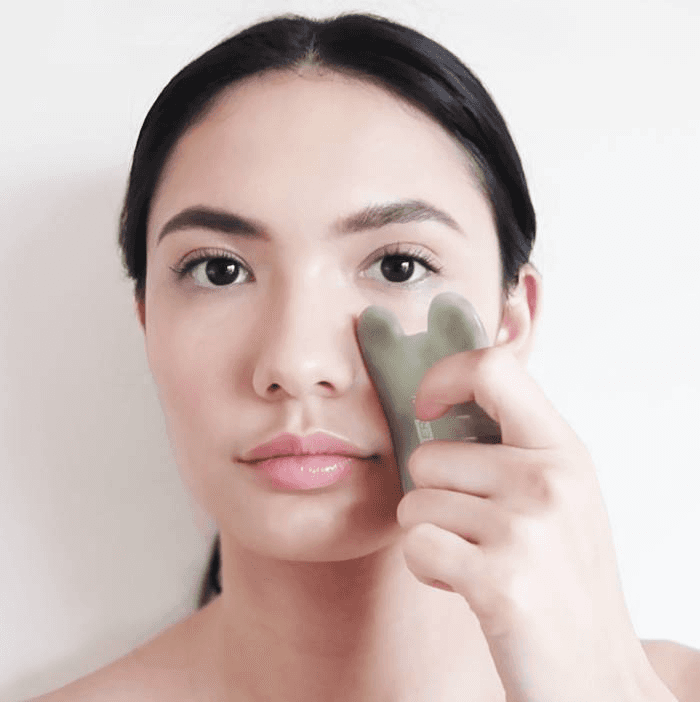 Jade GuaSha Face & Comb Tool
