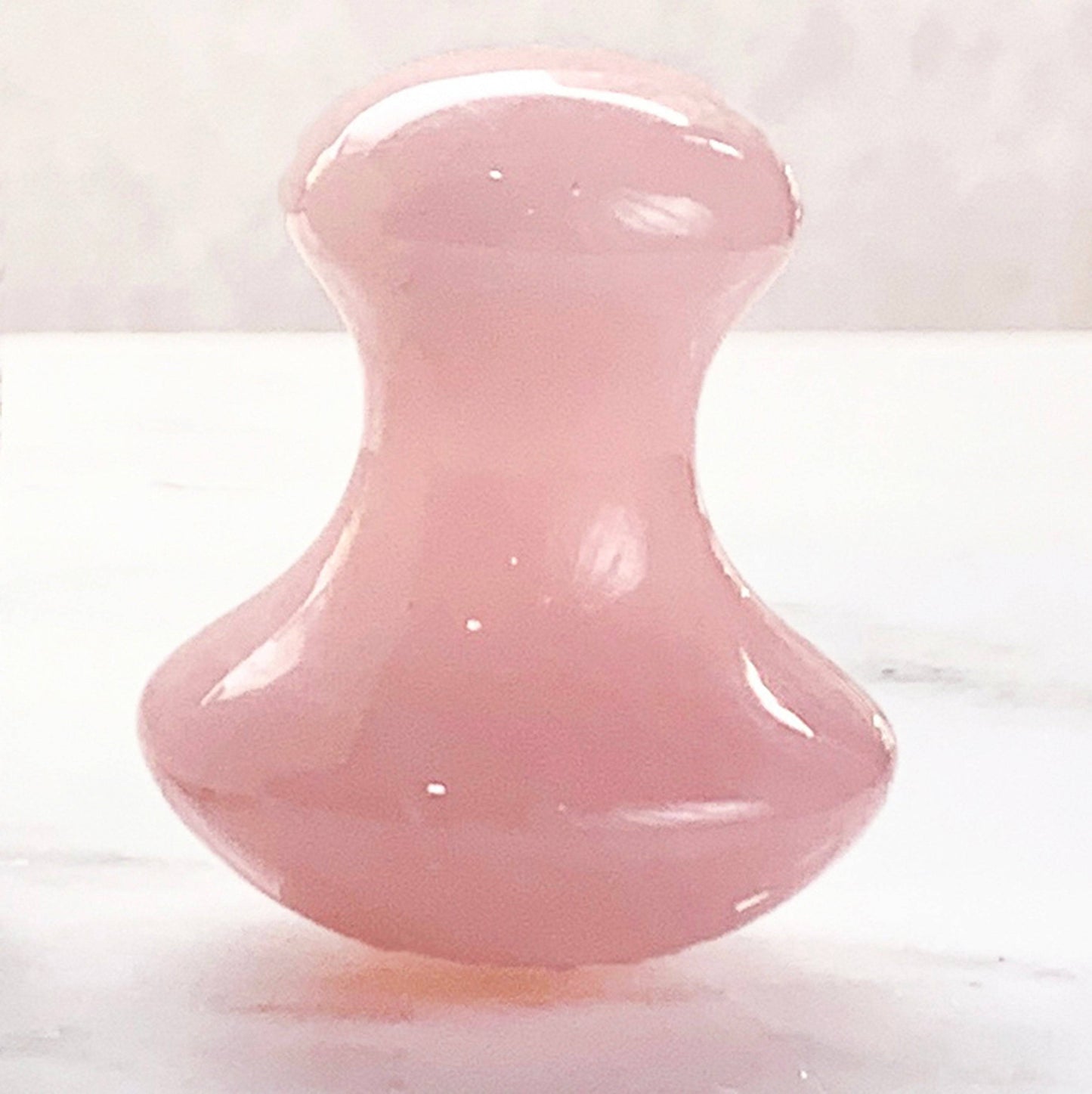 Disc de masaj cu ciuperci din cuarț roz