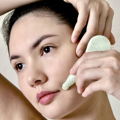 Jade Bojin Gua Sha Spoon